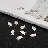 Tarnish Resistant 304 Stainless Steel Fish Charms LS-STAS-M037-08-5