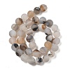 Natural Dendritic Agate Beads Strands G-A248-A04-01-3