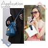 Portable Imitation Leather Chapstick Keychain Holder KEYC-WH0029-56A-6