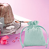 12Pcs Velvet Cloth Drawstring Bags TP-DR0001-01B-03-6