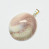 Shell Fossil Pendants G-R275-38-2