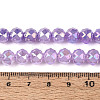 Anti-Tarnish Electroplate Glass Beads Strands GLAA-N064-8mm-08-2
