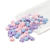 80Pcs 4 Colors Opaque Acrylic Beads MACR-FS0001-01A-3