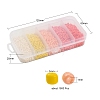 1900Pcs 5 Colors Baking Paint Glass Seed Beads SEED-YW0001-76B-6