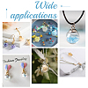 120Pcs 6 Styles Glass & Plastic Globle Pendants GLAA-PH0004-65-5
