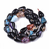 Natural Fire Crackle Agate Beads Strands X-G-S359-248-2