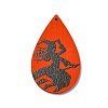Single Face Printed Wood Pendants WOOD-B009-01I-1