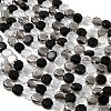 Electroplated Glass Beads Strands EGLA-A048-01A-06-2