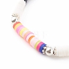 Handmade Polymer Clay Heishi Beaded Stretch Bracelets BJEW-JB06146-05-2