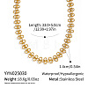 European Style 304 Stainless Steel Four-Leaf Clover Link Chain Necklaces for Women IC5351-1-2
