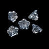 Electroplate Transparent Glass Beads GLAA-T025-81A-01-1