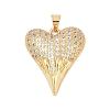 Brass Micro Pave Cubic Zirconia Pendants KK-A241-14B-G-1