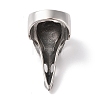 Non-Tarnish Viking 304 Stainless Steel Crow Head Finger Rings for Mens RJEW-U005-14P-3