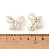 Printed Opaque Acrylic Beads OACR-B054-01S-3