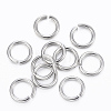 304 Stainless Steel Open Jump Rings X-STAS-H555-05P-1