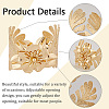 3 Styles Alloy Flower Cuff Bangles & Ring Sets for Women SJEW-CY0001-01-5