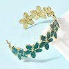 304 Stainless Steel Enamel Bangles for Women BJEW-D408-40G-5