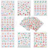 7 Sheets 7 Styles PET Christmas Nail Art Stickers DIY-FH0005-74-1