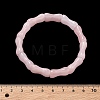 Bamboo Natural Rose Quartz Beads Stretch Bracelets for Women Men BJEW-K304-01M-5