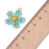 Glass Seed Beaded Pendants PALLOY-MZ01284-01-4