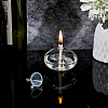 Transparent Glass Candle Holders with Candle Wick DIY-WH0308-996A-4