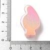 Electroplate Number Theme Resin Beads RESI-Q015-01G-3