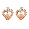 Alloy Glass Stud Earrings EJEW-MZ00372-03-2