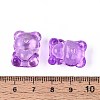 Baking Paint Transparent Glass Beads DGLA-N018-02G-4