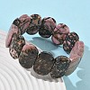 Natural Rhodonite Beads Stretch Bracelets for Women Men BJEW-I323-02F-3