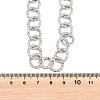 12MM 304 Stainless Steel Textured Ring Link Chain Necklaces for Women NJEW-Z115-11P-4