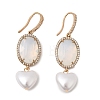 Brass Micro Pave Cubic Zirconia Dangle Earrings EJEW-G471-10G-6