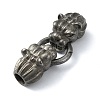 Tibetan Style 304 Stainless Steel Spring Gate Rings FIND-Z046-02AS-06-2