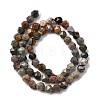 Natural Picasso Jasper Beads Strands G-Z119-A25-01-4