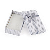 Polka Dot Print Cardboard Jewelry Gift Boxes with Bowknot CON-TAC0001-10C-2