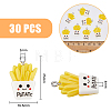 30Pcs Resin Imitation Food Pendants RESI-FH0001-57-2