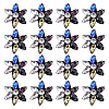 16Pcs Glass Sew On Patches PATC-FG0003-86C-1