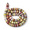 Handmade Polymer Clay Beads Strands CLAY-R089-8mm-T025-7