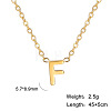 201 Stainless Steel Initial Pendant Necklaces FS-WG78A3B-06-1