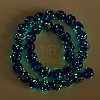 Handmade Gold Sand Lampwork Beads Strands LAMP-P051-L05-10mm-3