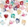 32Pcs 8 Style Glass Pendants PALLOY-TAC0300-3
