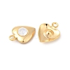 Brass Glass Charms KK-P340-09G-02-2