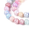 Anti-Tarnish Electroplate Glass Beads Strands GLAA-N056-6mm-01-4