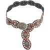 Vintage Alloy & PU Leather Oval Coin Waist Belts AJEW-WH20128-038B-1-7