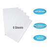 6 Sheets Ceramic Fiber Fireproof Paper DIY-FH0001-05-4