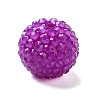 Chunky Resin Rhinestone Bubblegum Ball Beads RESI-S259-A01-1