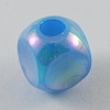 Opaque AB Color Acrylic Cube Beads SACR-R697-M50-2