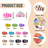 44Pcs 11 Colors Fish Spray Painted Alloy Enamel Beads FIND-TA0010-35-4