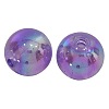 Medium Orchid AB Color Transparent Acrylic Round Beads X-PL732-10-1