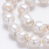 Natural Baroque Pearl Keshi Pearl Beads Strands PEAR-N010-01-4