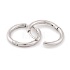 Round Ring 304 Stainless Steel Hoop Earrings for Women EJEW-G388-02B-P-2